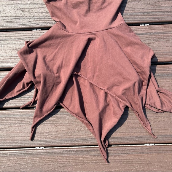 Current Mood Dolls Kill Brown Babydoll Top Womens Size XXS Whimsical Fairy Boho - Picture 4 of 4
